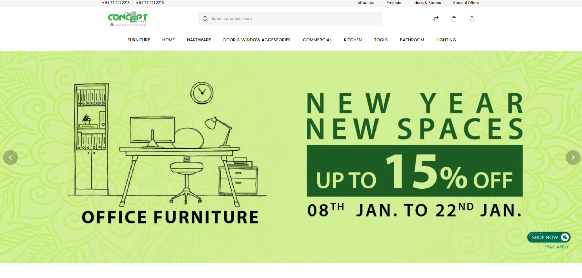 Online presence implementation including website design and development.